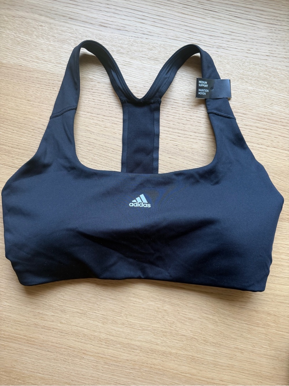 Adidas Medium Support Sports Bra Black NWT Size Small